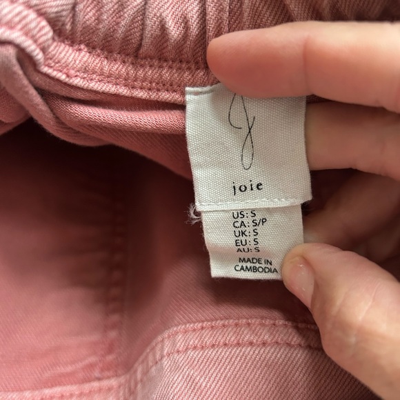 joie wide leg high rise pull on pants with drawstring size small - Picture 12 of 14